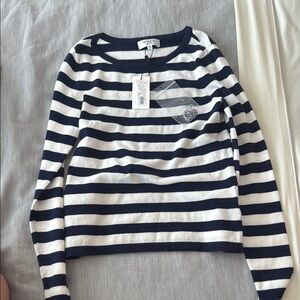 Milly Navy and White Striped Top